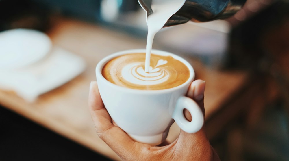 Latte with latte art